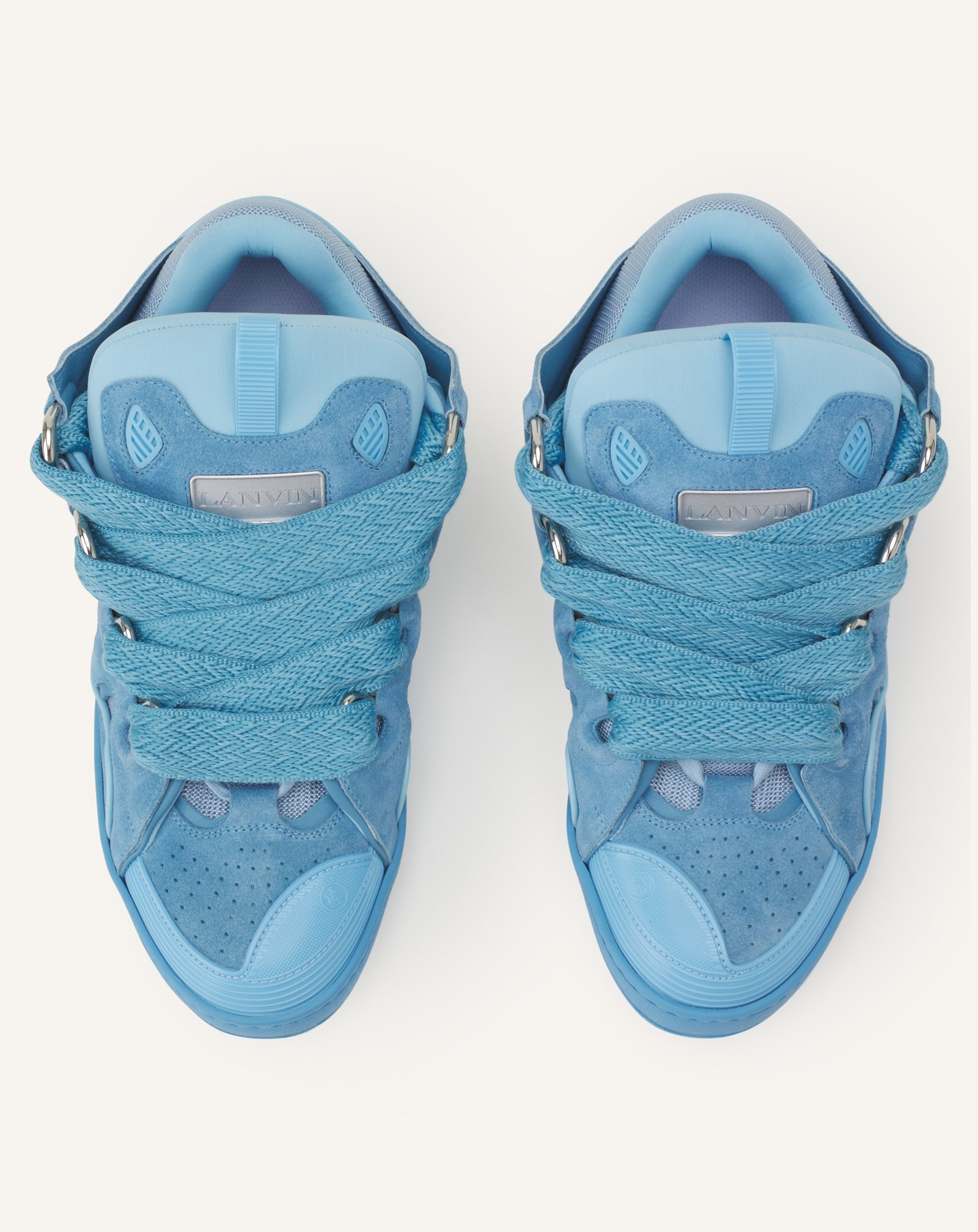 Sneakers Curbs En Suede Monocolor Blue | Lanvin Women