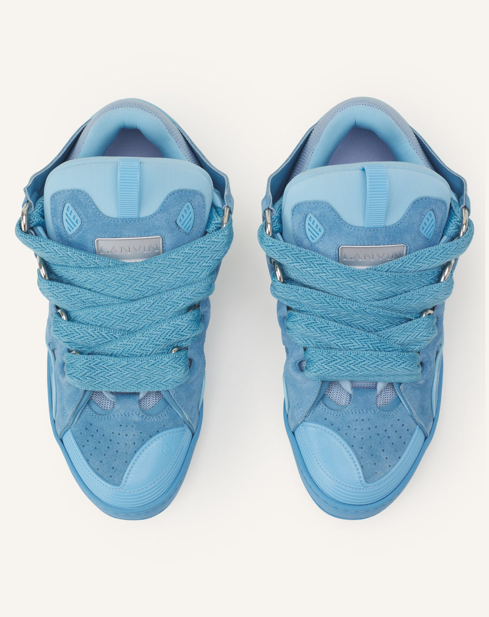 Sneakers Curbs En Suede Monocolor Blue | Lanvin Women