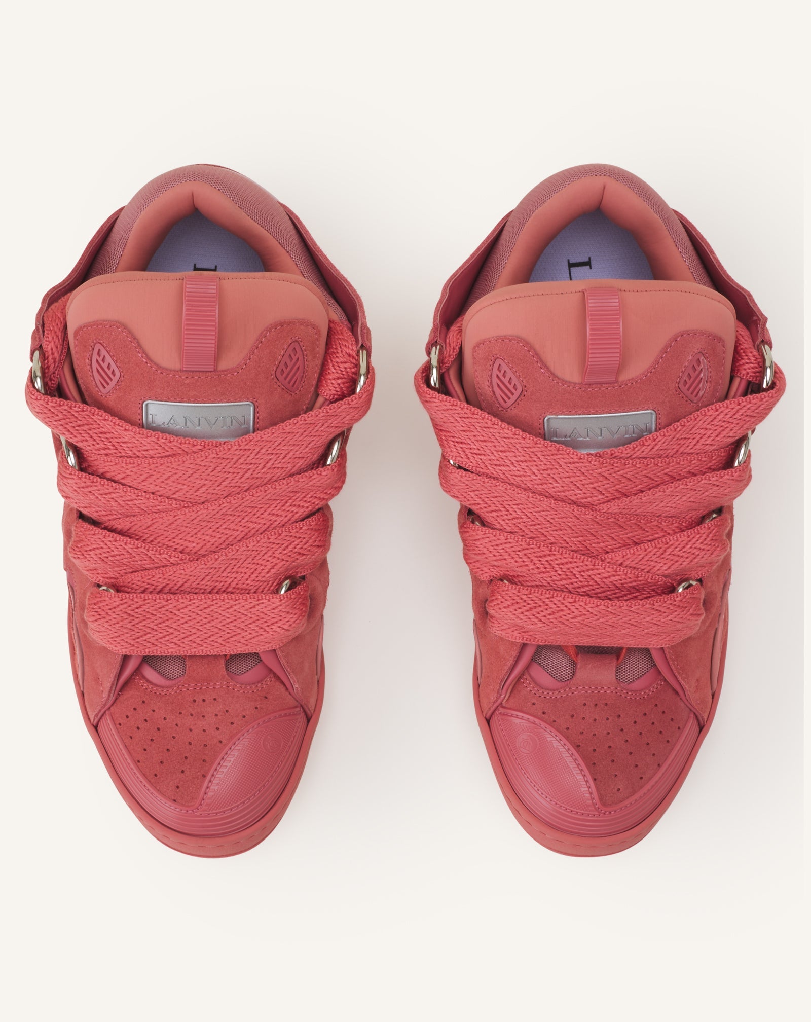 Sneakers Curbs En Suede Monocolor Pink | Lanvin Women