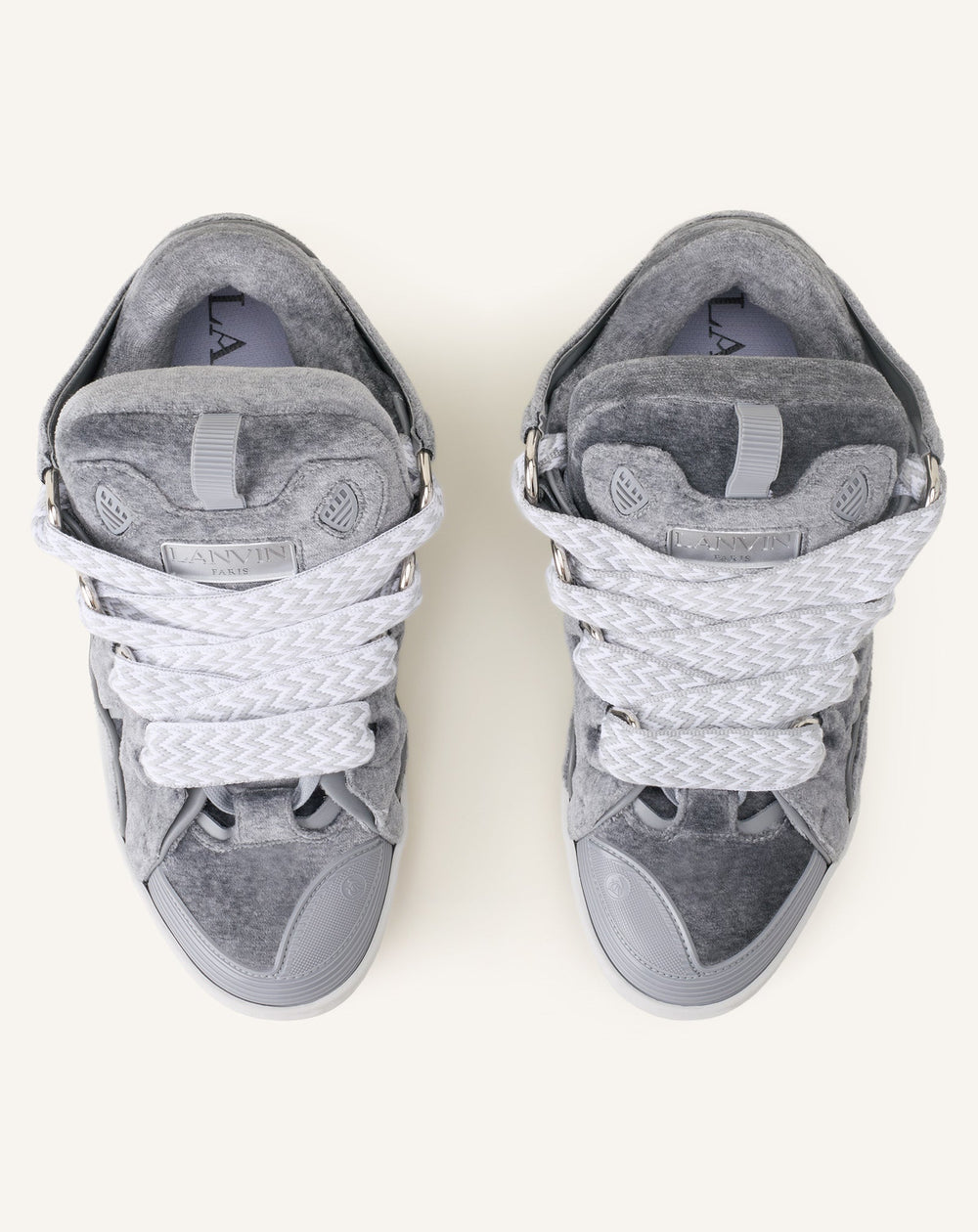 Curb Sneakers En Jersey Grey | Lanvin Women