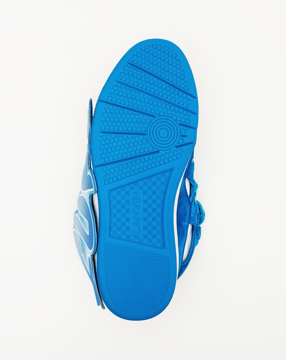 Curb Sneakers En Cuir À Patch Blue | Lanvin Women