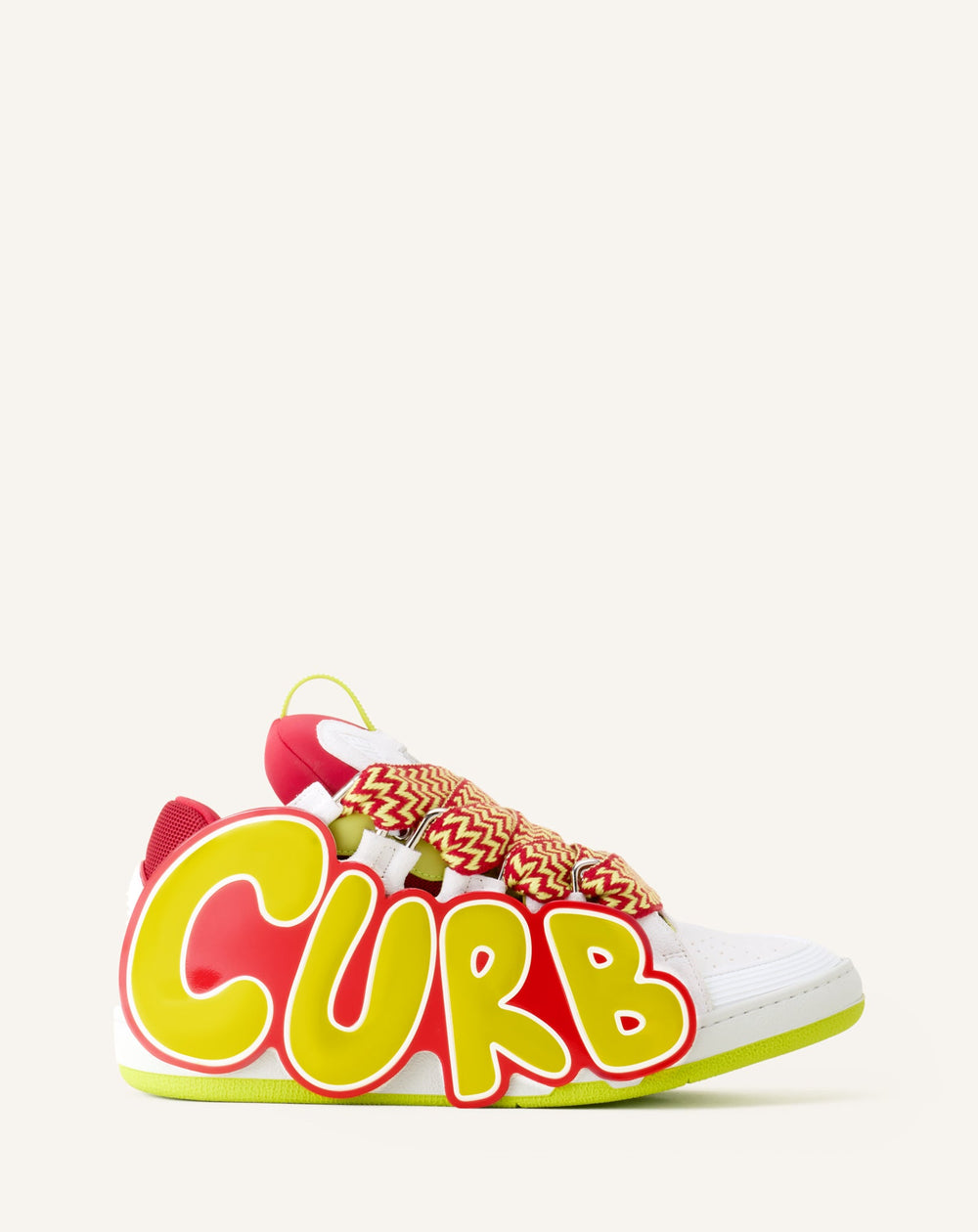Curb Sneakers En Cuir À Patch Red | Lanvin Women