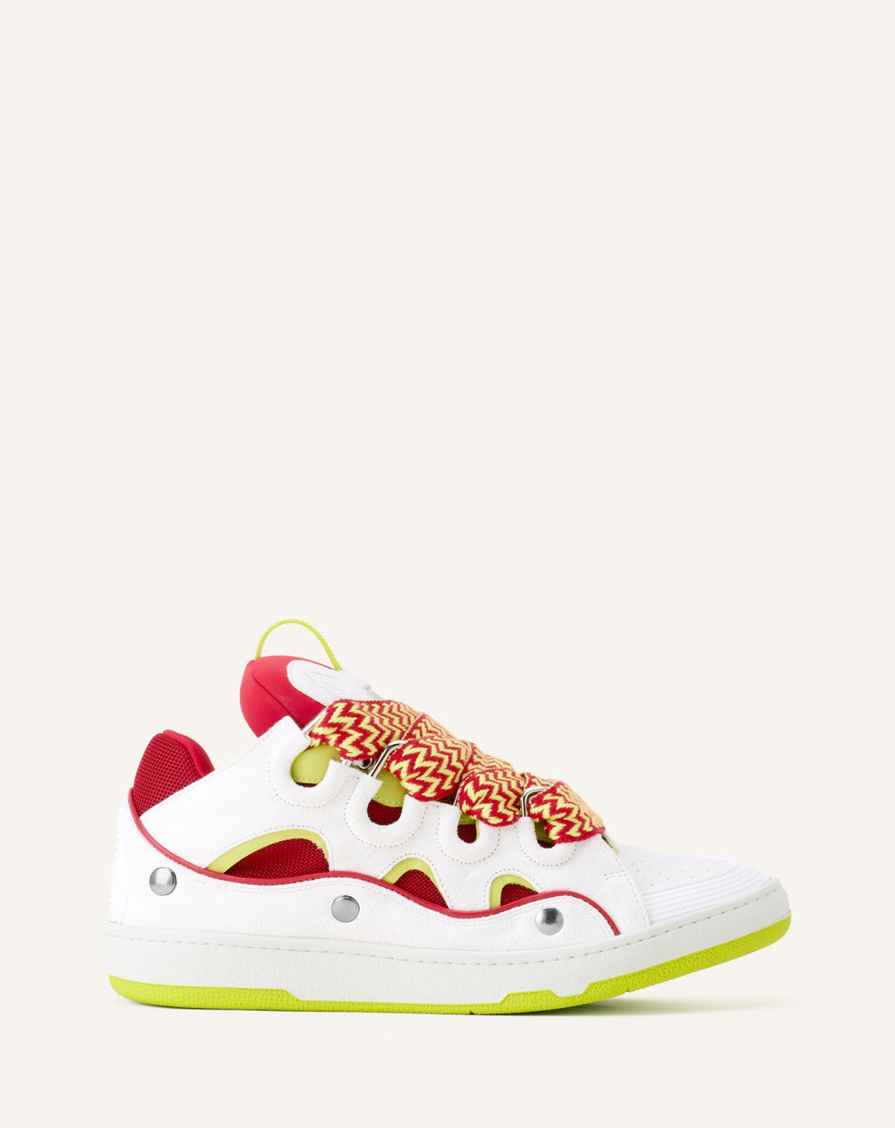 Curb Sneakers En Cuir À Patch Red | Lanvin Women