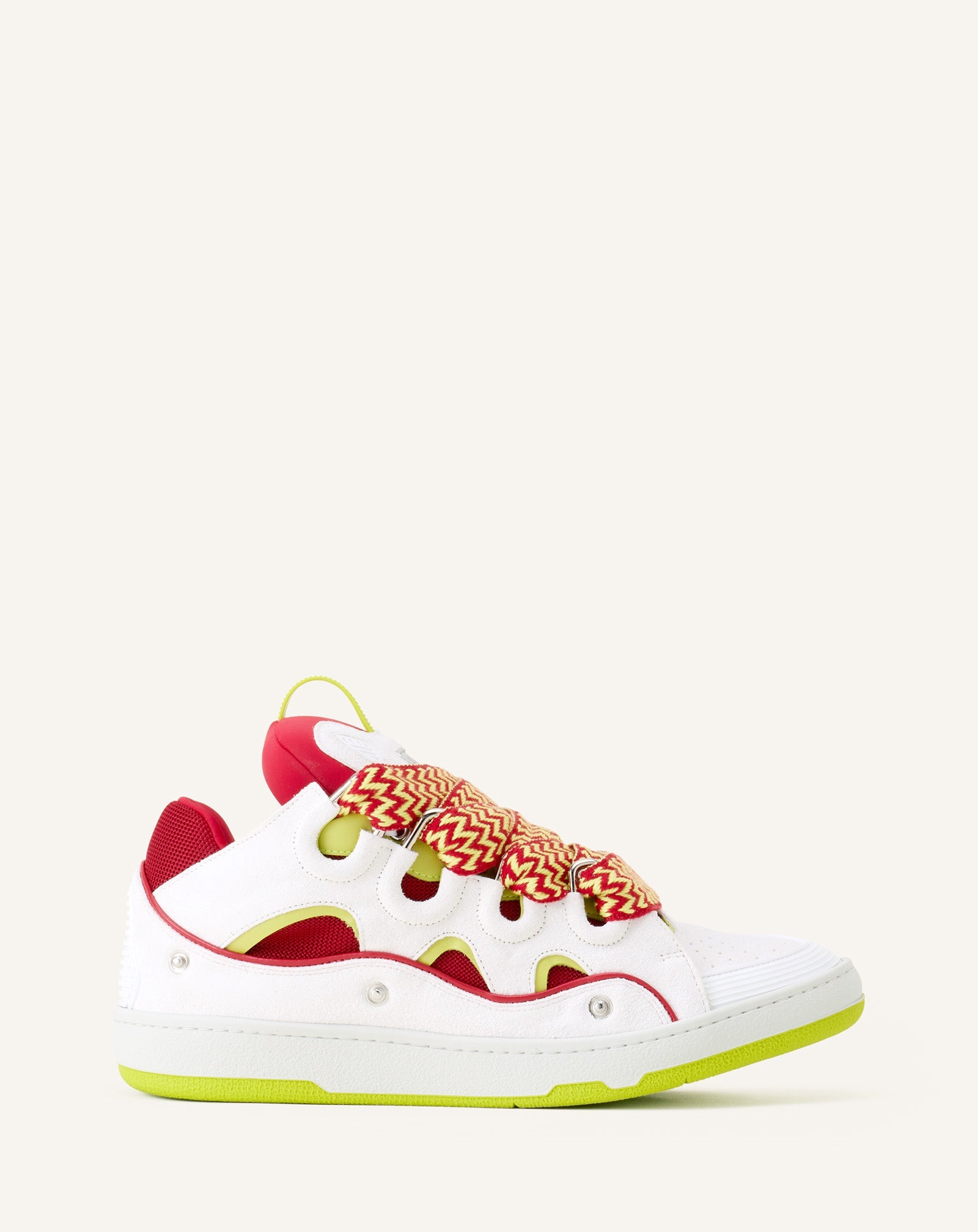 Curb Sneakers En Cuir À Patch Red | Lanvin Women