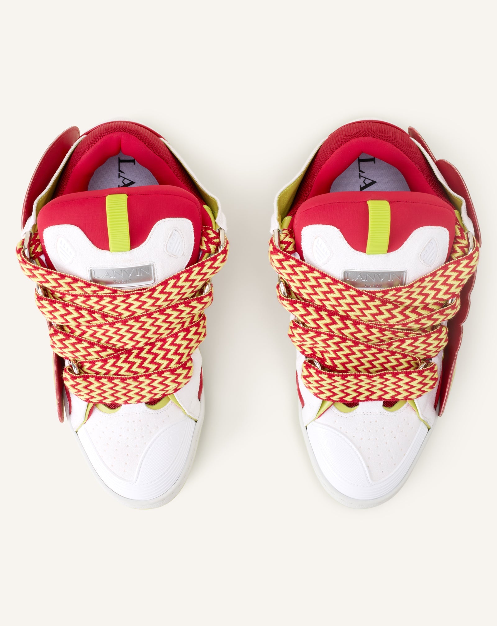 Curb Sneakers En Cuir À Patch Red | Lanvin Women