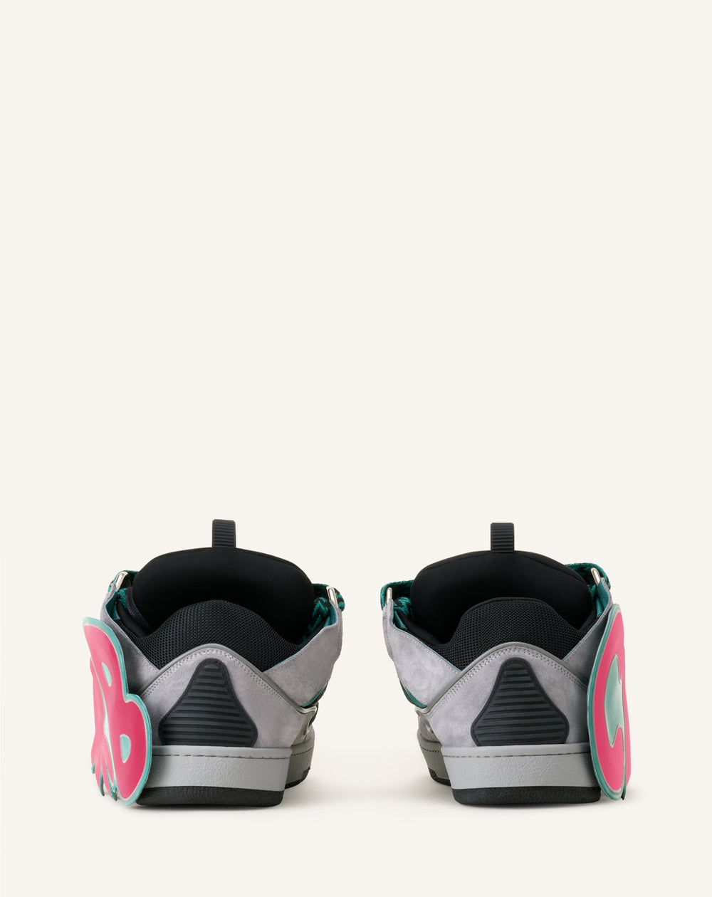 Curb Sneakers En Cuir À Patch Green | Lanvin Women