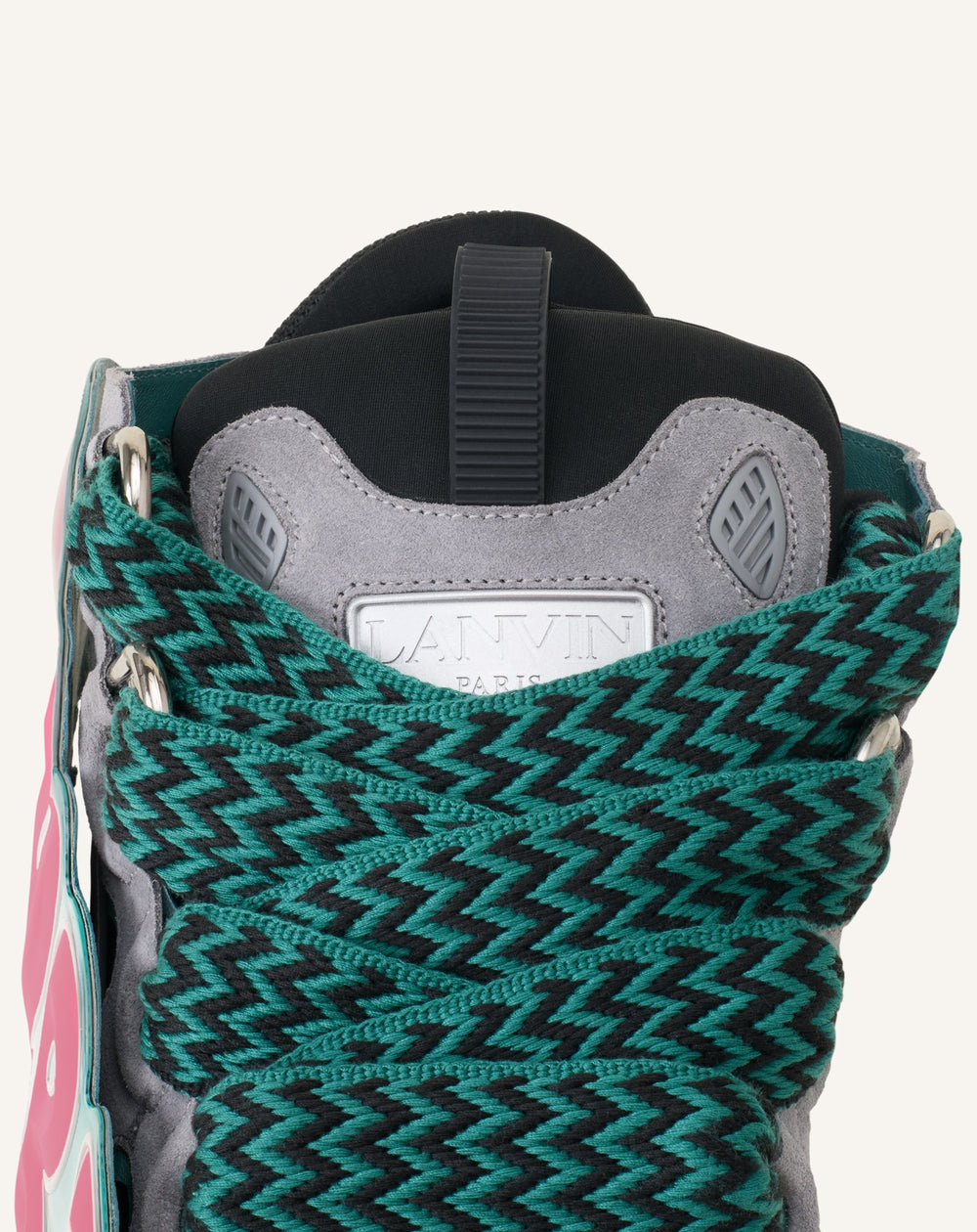 Curb Sneakers En Cuir À Patch Green | Lanvin Women