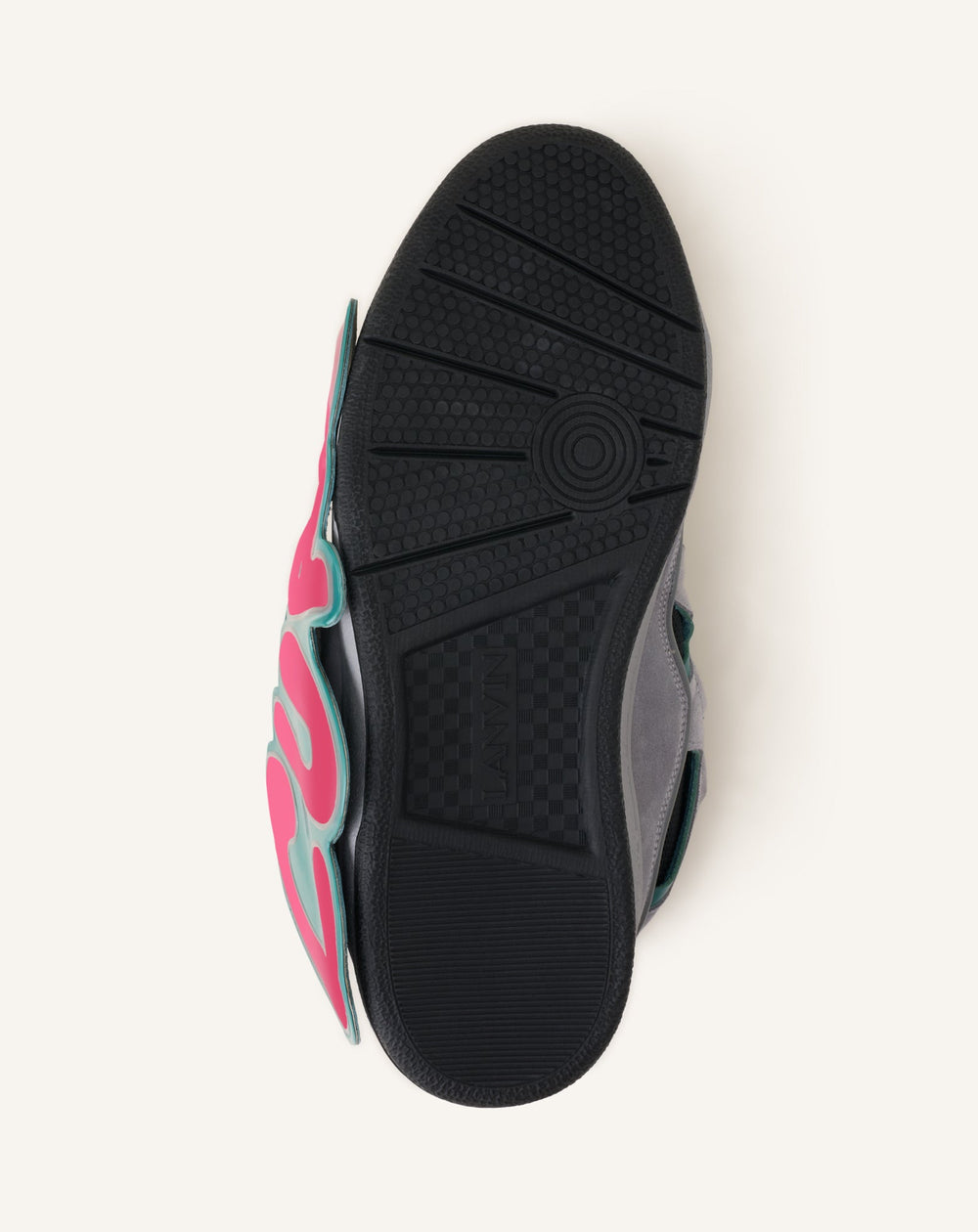 Curb Sneakers En Cuir À Patch Green | Lanvin Women