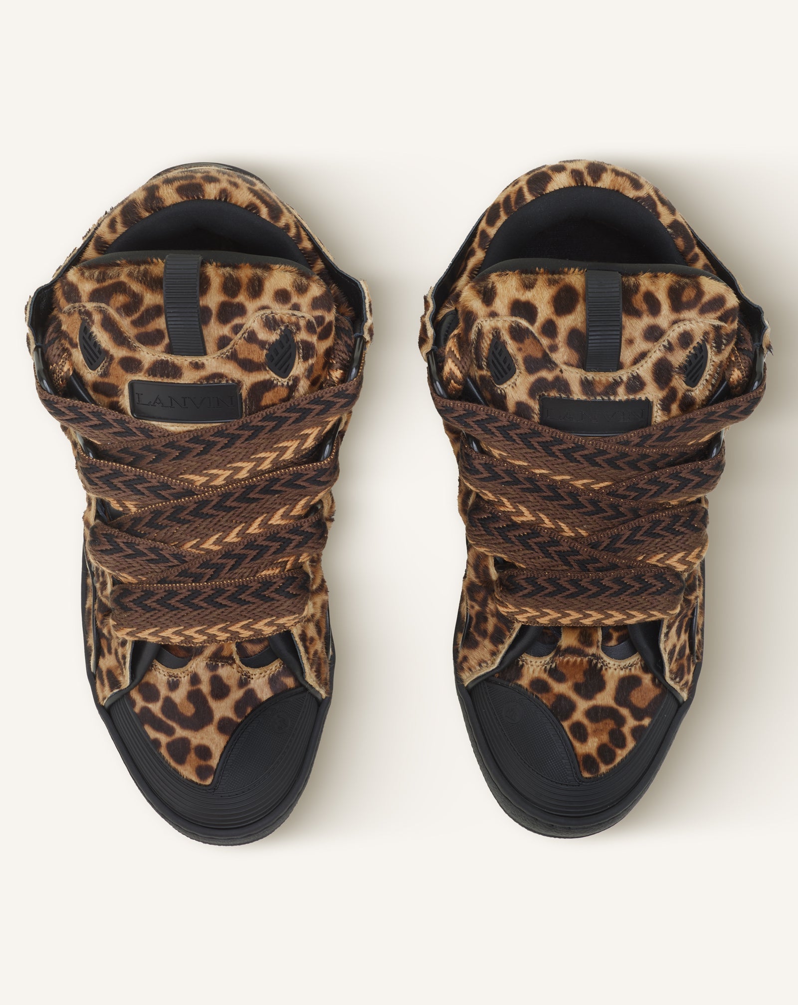 Curb Sneakers En Pony Beige | Lanvin Women