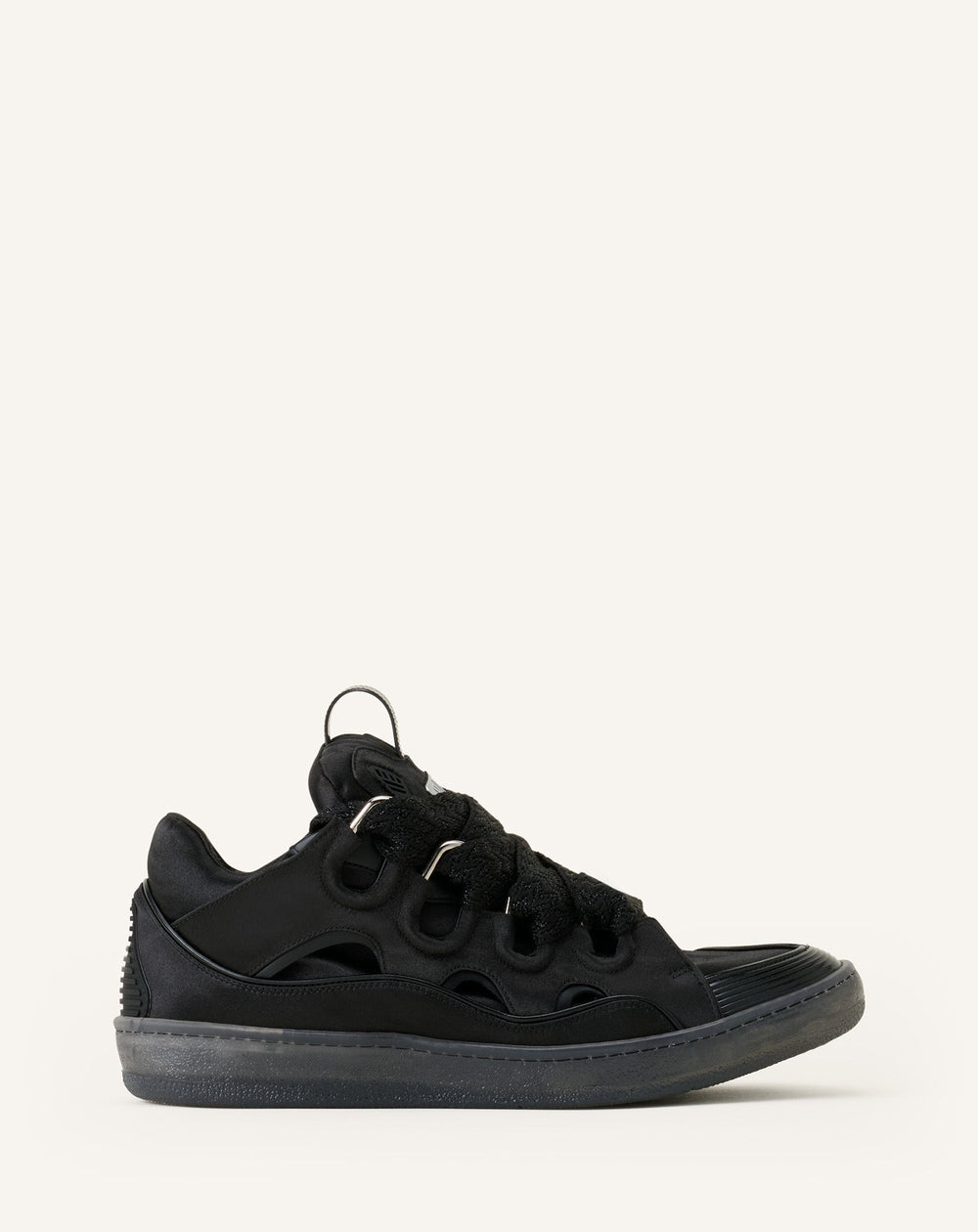 Curb Sneakers En Satin Black | Lanvin Women