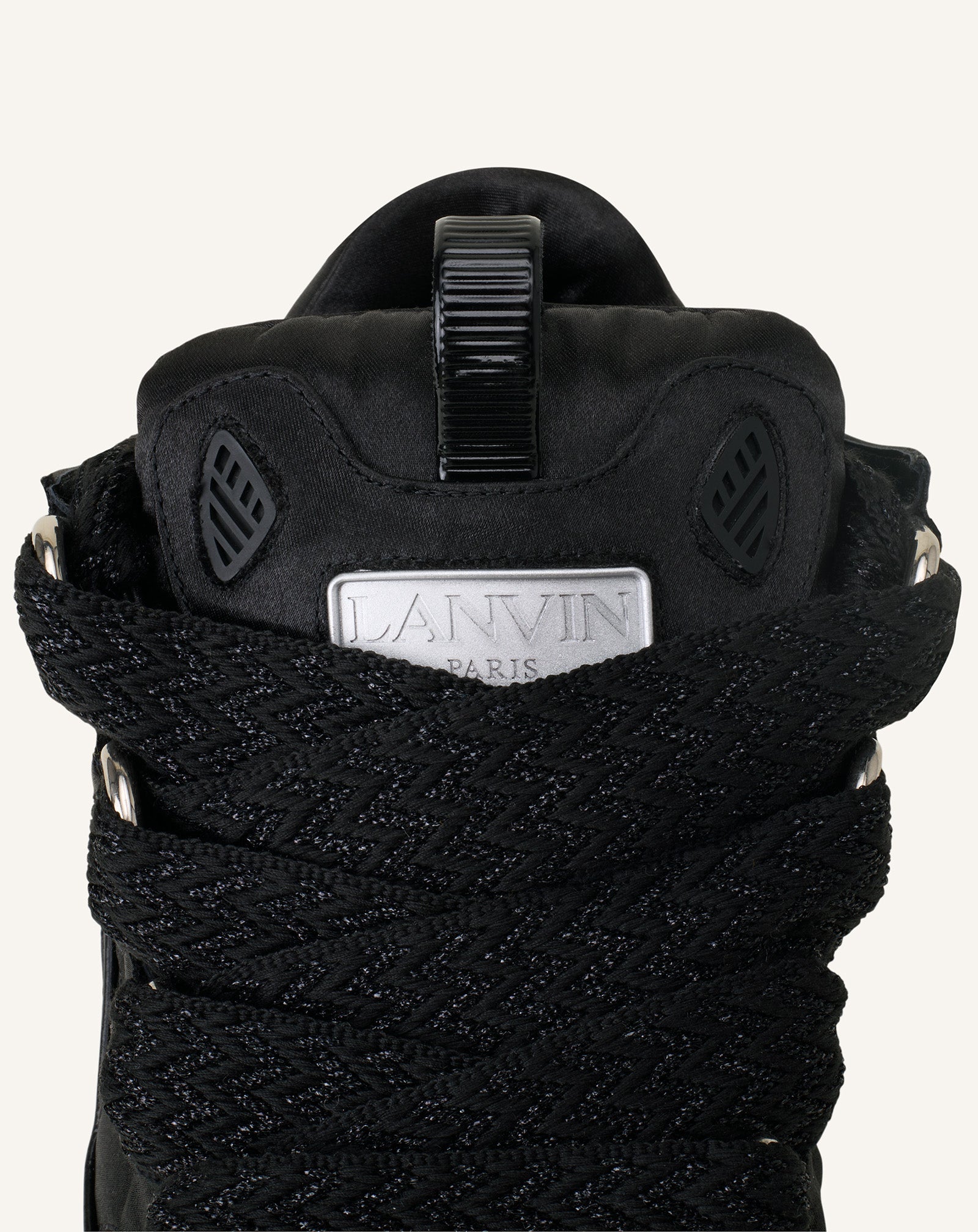Curb Sneakers En Satin Black | Lanvin Women