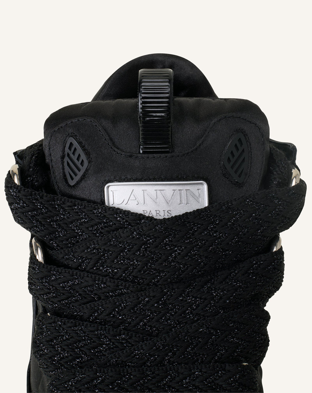 Curb Sneakers En Satin Black | Lanvin Women