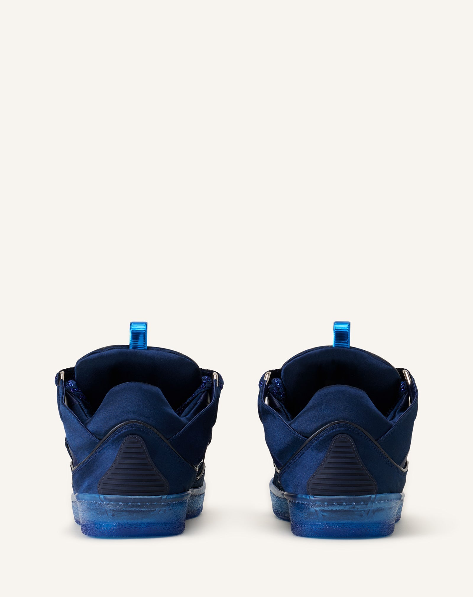 Curb Sneakers En Satin Blue | Lanvin Women