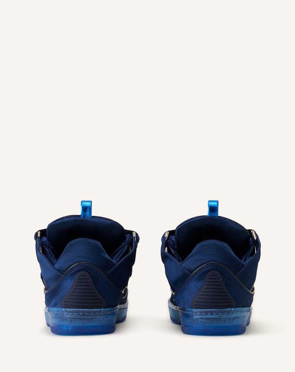 Curb Sneakers En Satin Blue | Lanvin Women