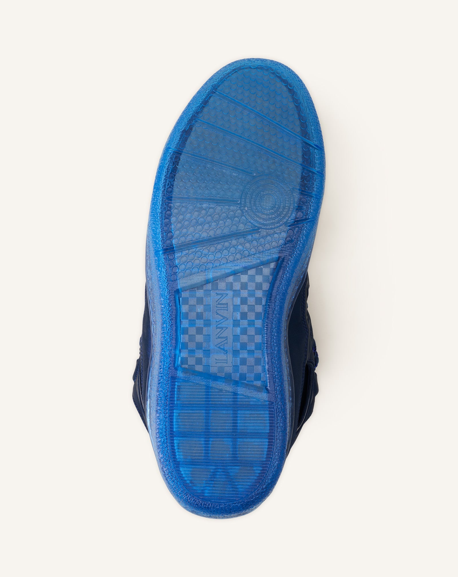 Curb Sneakers En Satin Blue | Lanvin Women