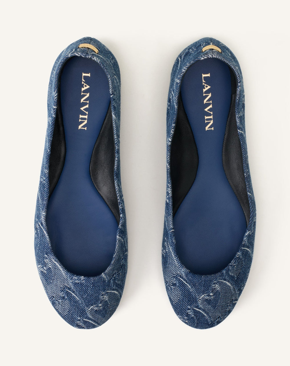 Ballerine Lunar Year En Denim Blue | Lanvin Women