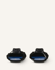 Ballerine Slingback Tressée En Cuir Black | Lanvin Women