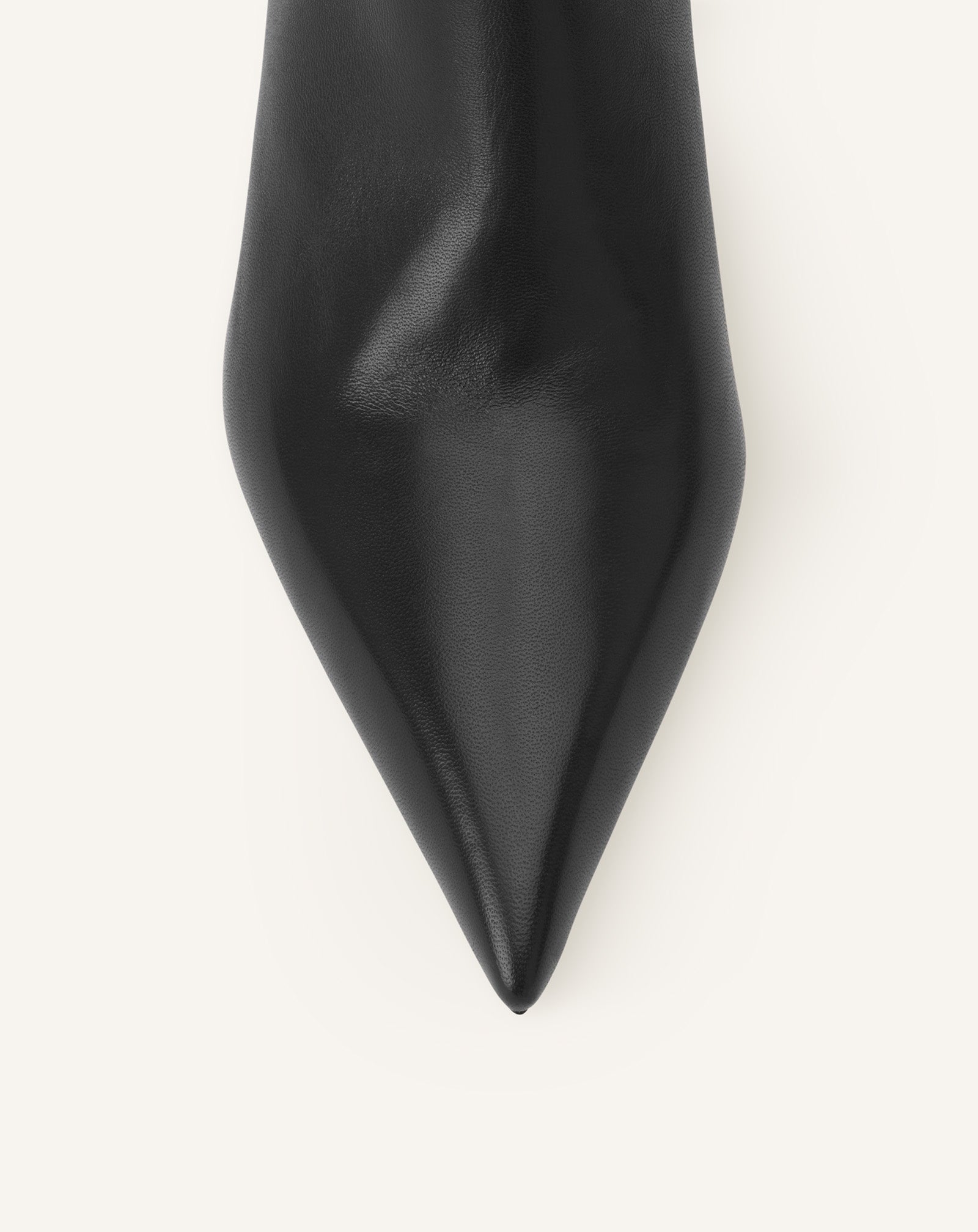 Black Midnight Step Leather Ankle Boot | Lanvin Women