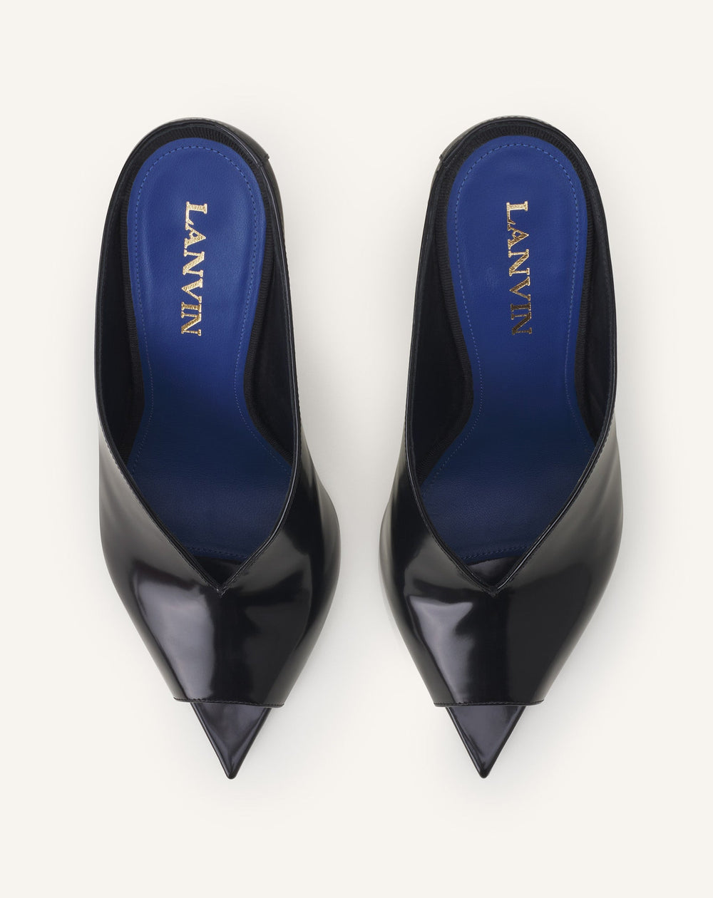 Black Midnight Step Mule In Patent Leather | Lanvin Women