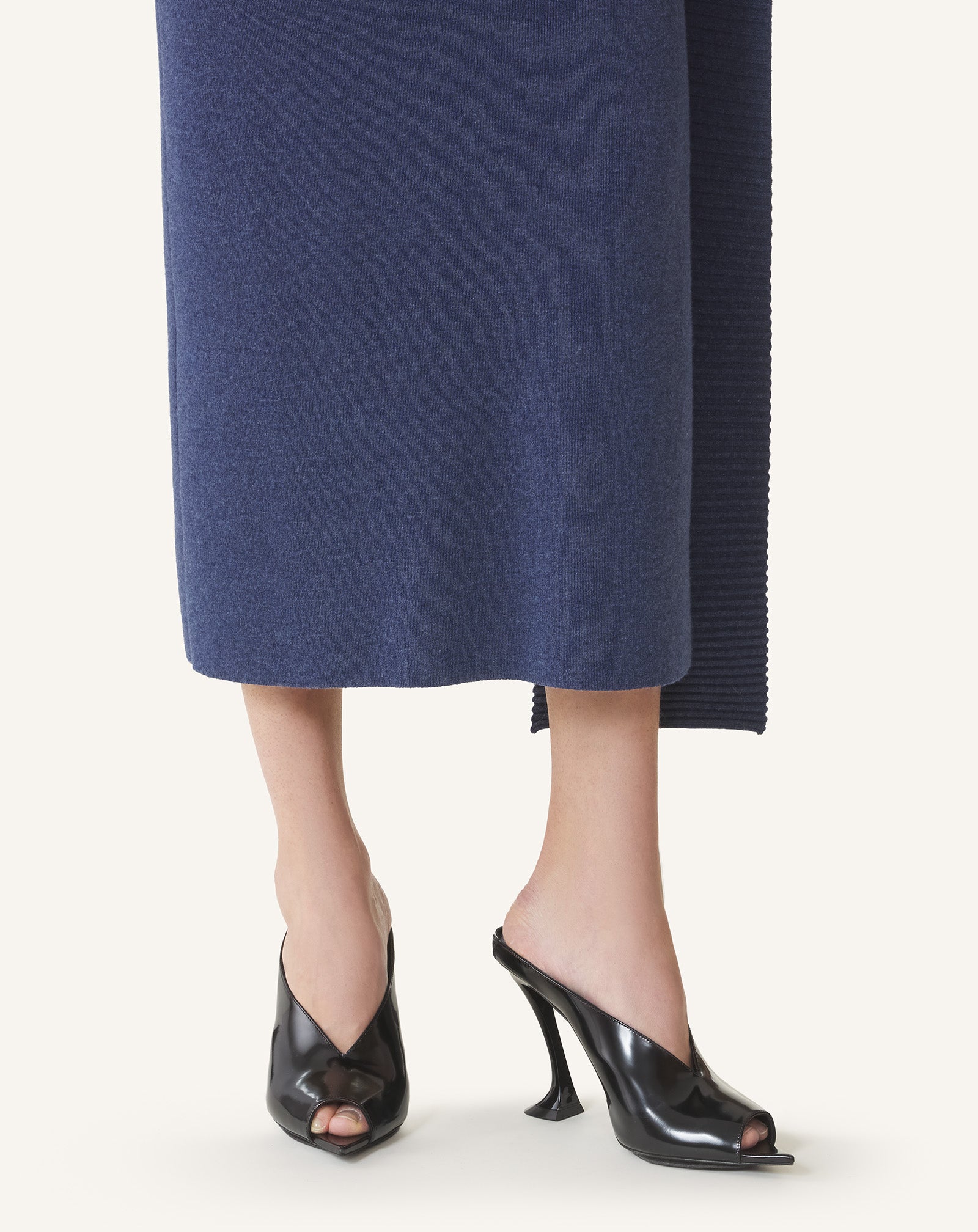 Black Midnight Step Mule In Patent Leather | Lanvin Women