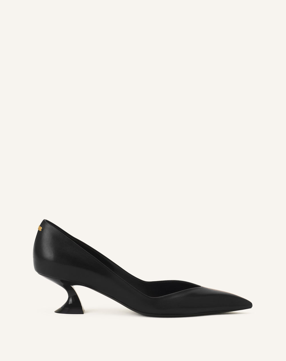 Black Midnight Step Pump In Leather | Lanvin Women