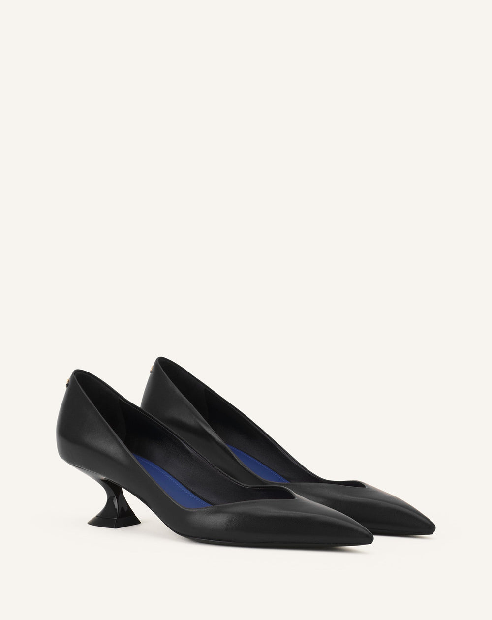 Black Midnight Step Pump In Leather | Lanvin Women