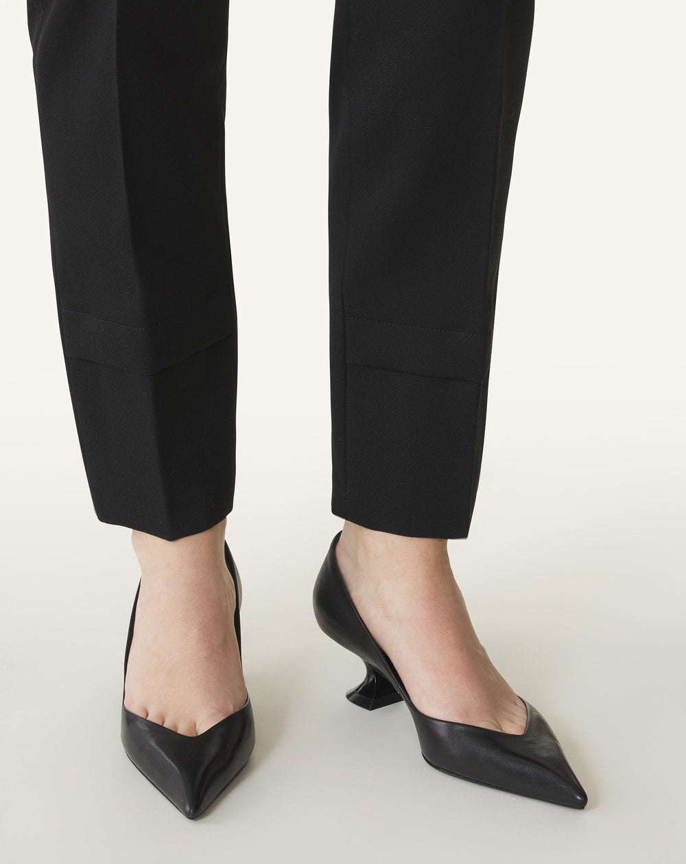 Black Midnight Step Pump In Leather | Lanvin Women
