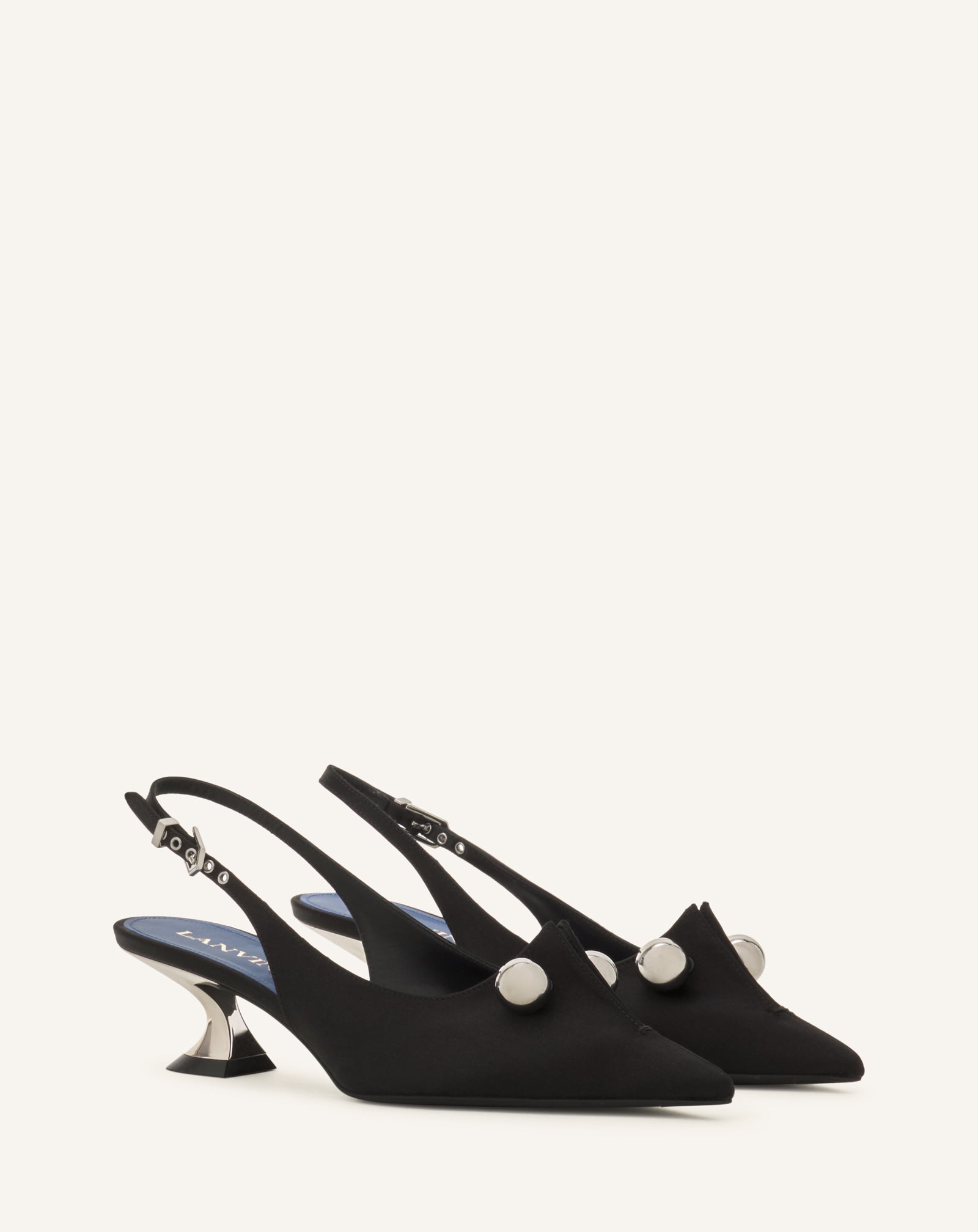 Slingback Piercing 50mm Black | Lanvin Women