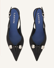 Slingback Piercing 50mm Black | Lanvin Women