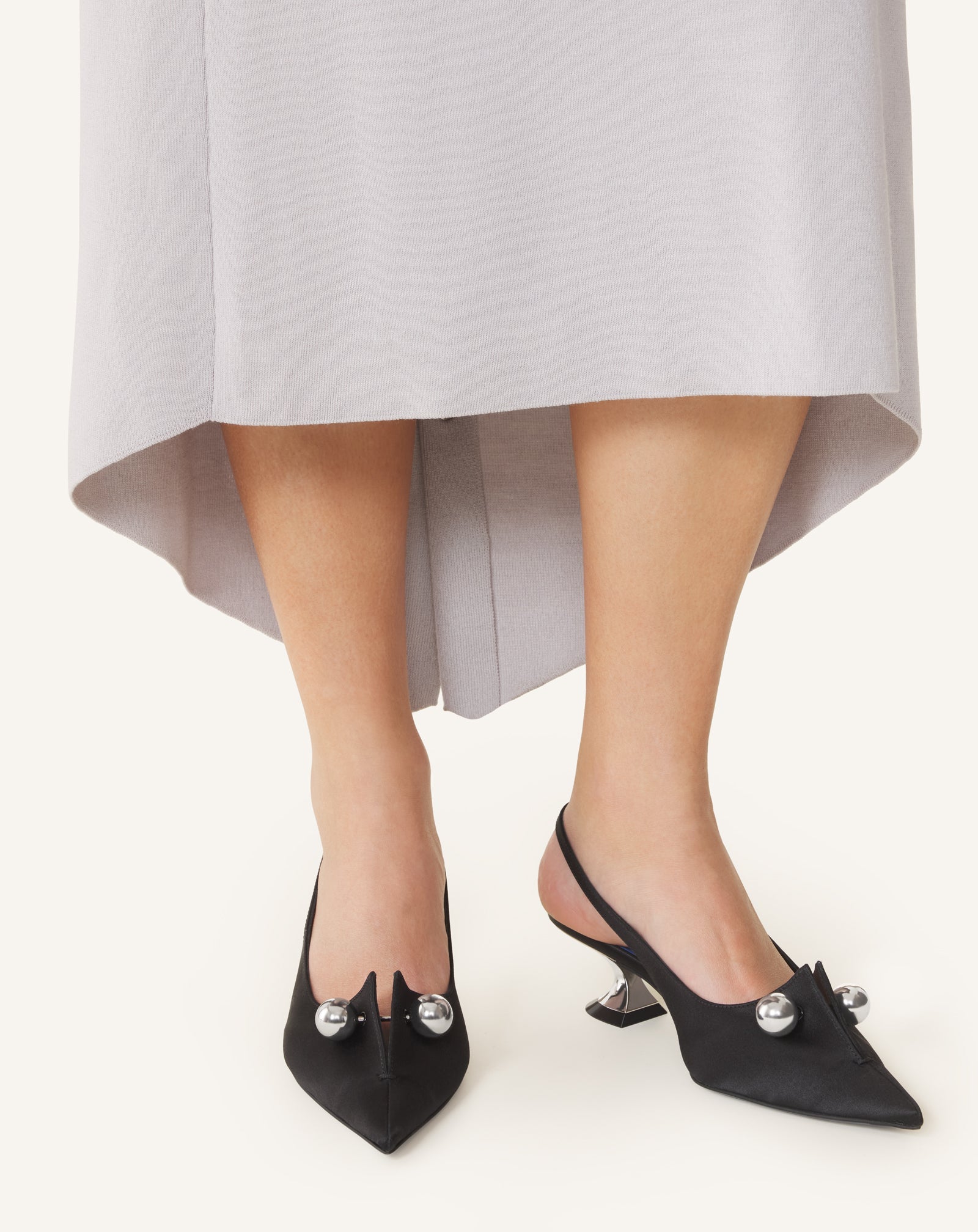 Slingback Piercing 50mm Black | Lanvin Women