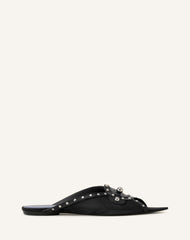 Mule Plate Pointue A Studs Black | Lanvin Women