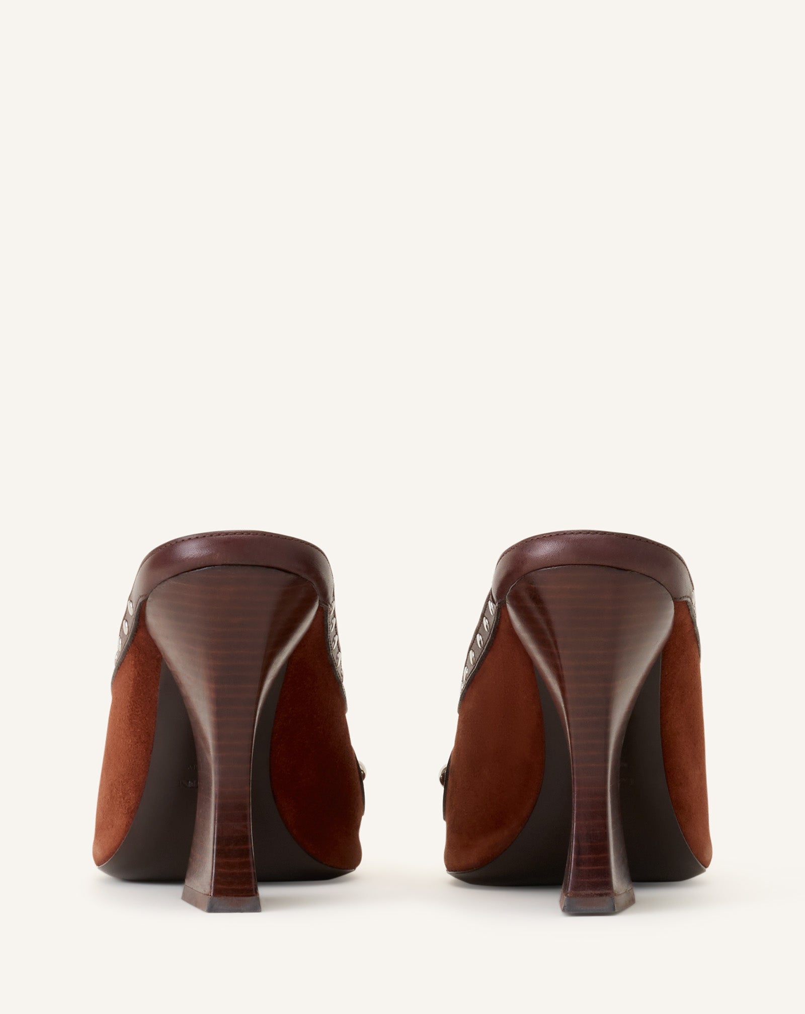 Mule A Clous 100mm Brown | Lanvin Women