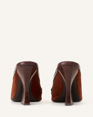 Mule A Clous 100mm Brown | Lanvin Women