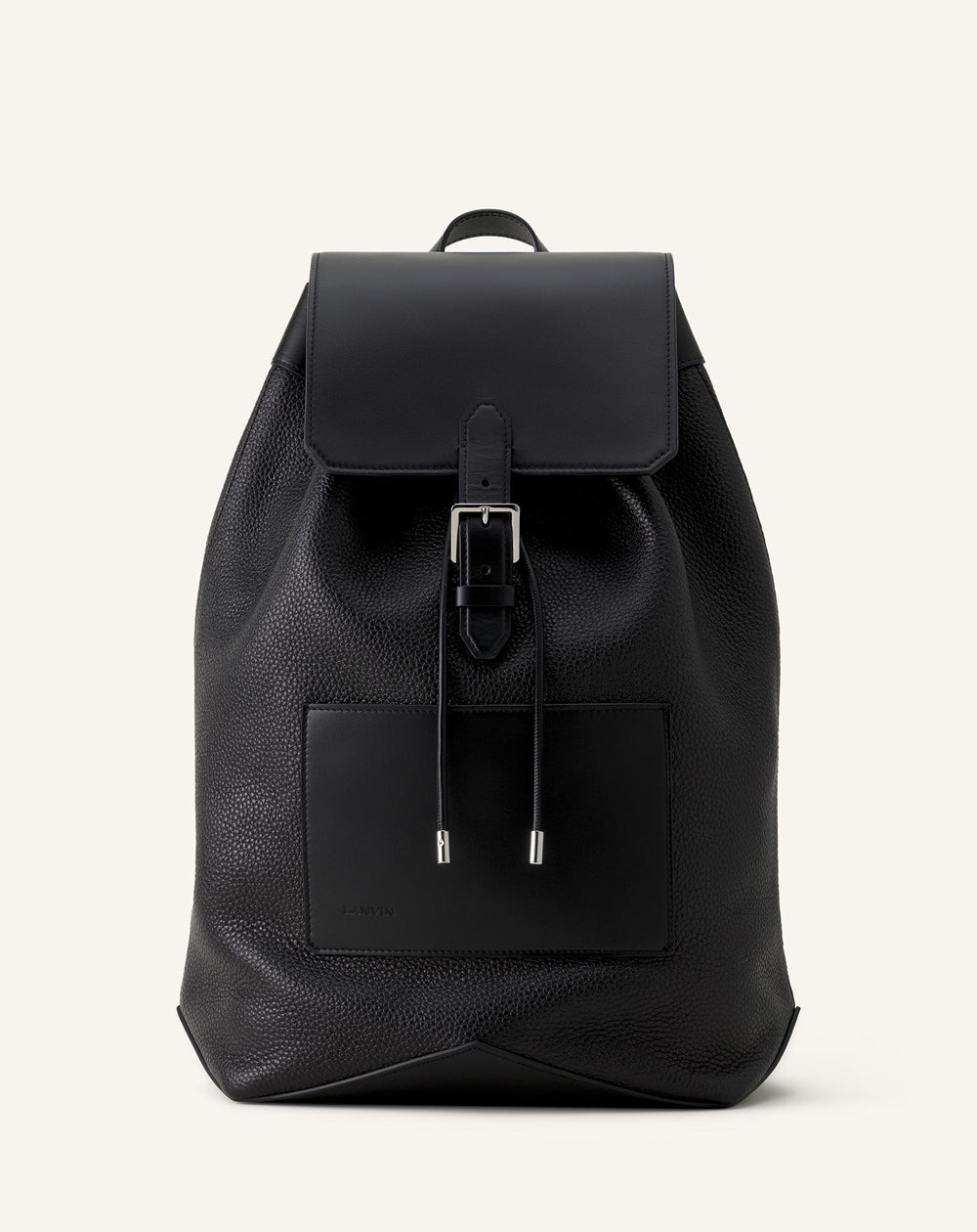 Sac À Dos Zaino En Cuir Black | Lanvin Men