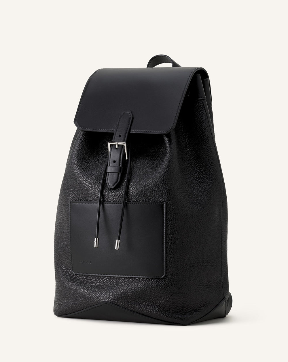 Sac À Dos Zaino En Cuir Black | Lanvin Men