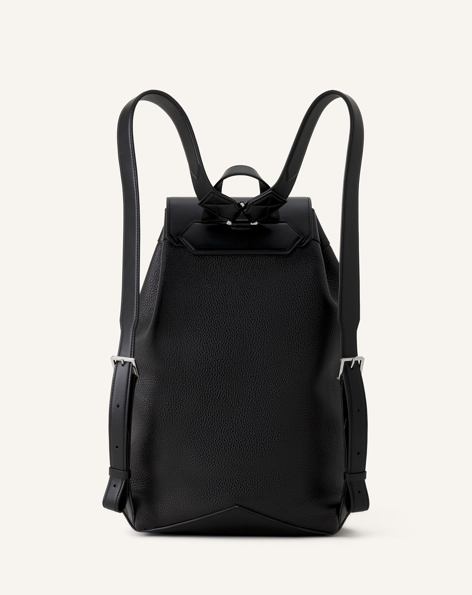 Sac À Dos Zaino En Cuir Black | Lanvin Men