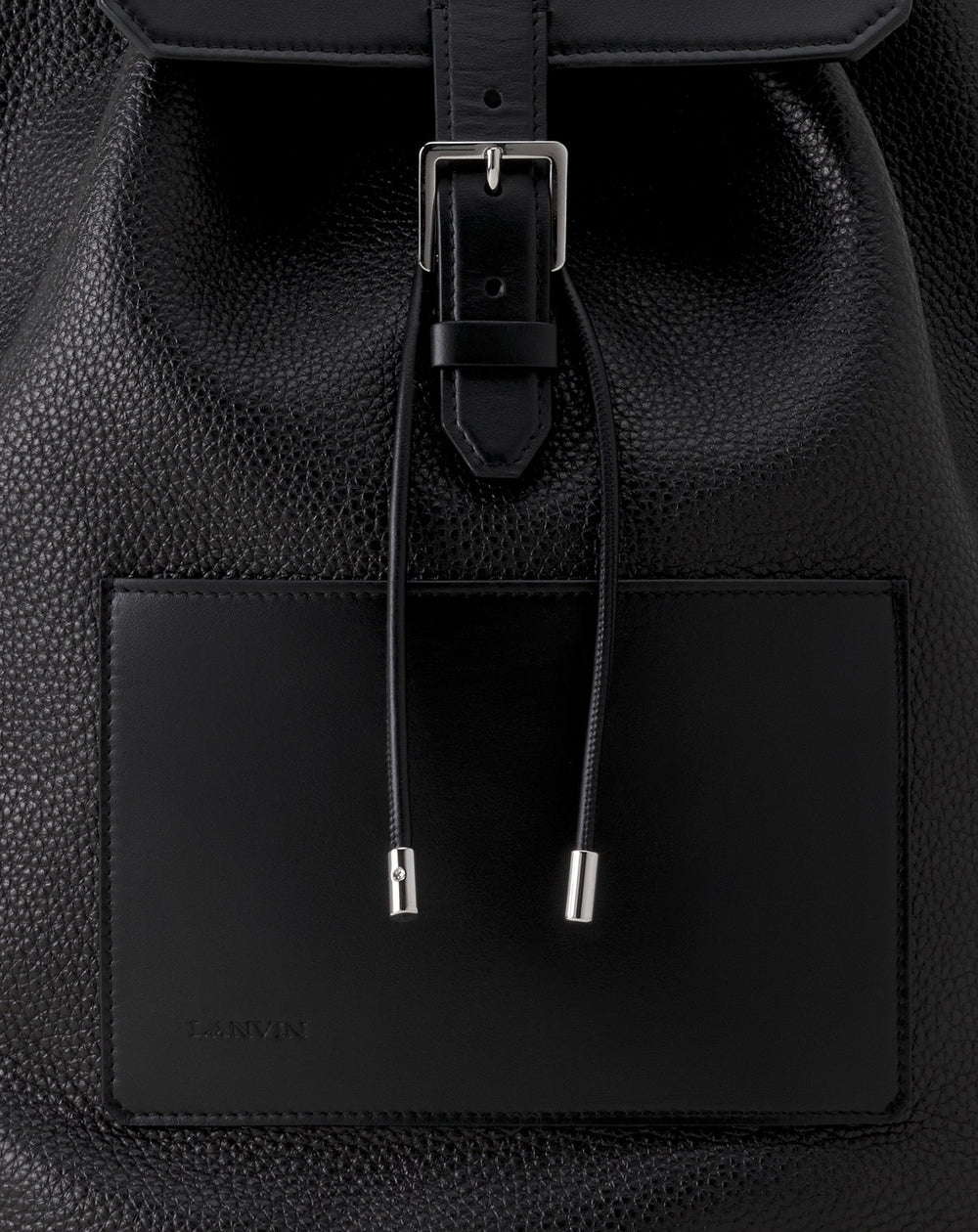 Sac À Dos Zaino En Cuir Black | Lanvin Men