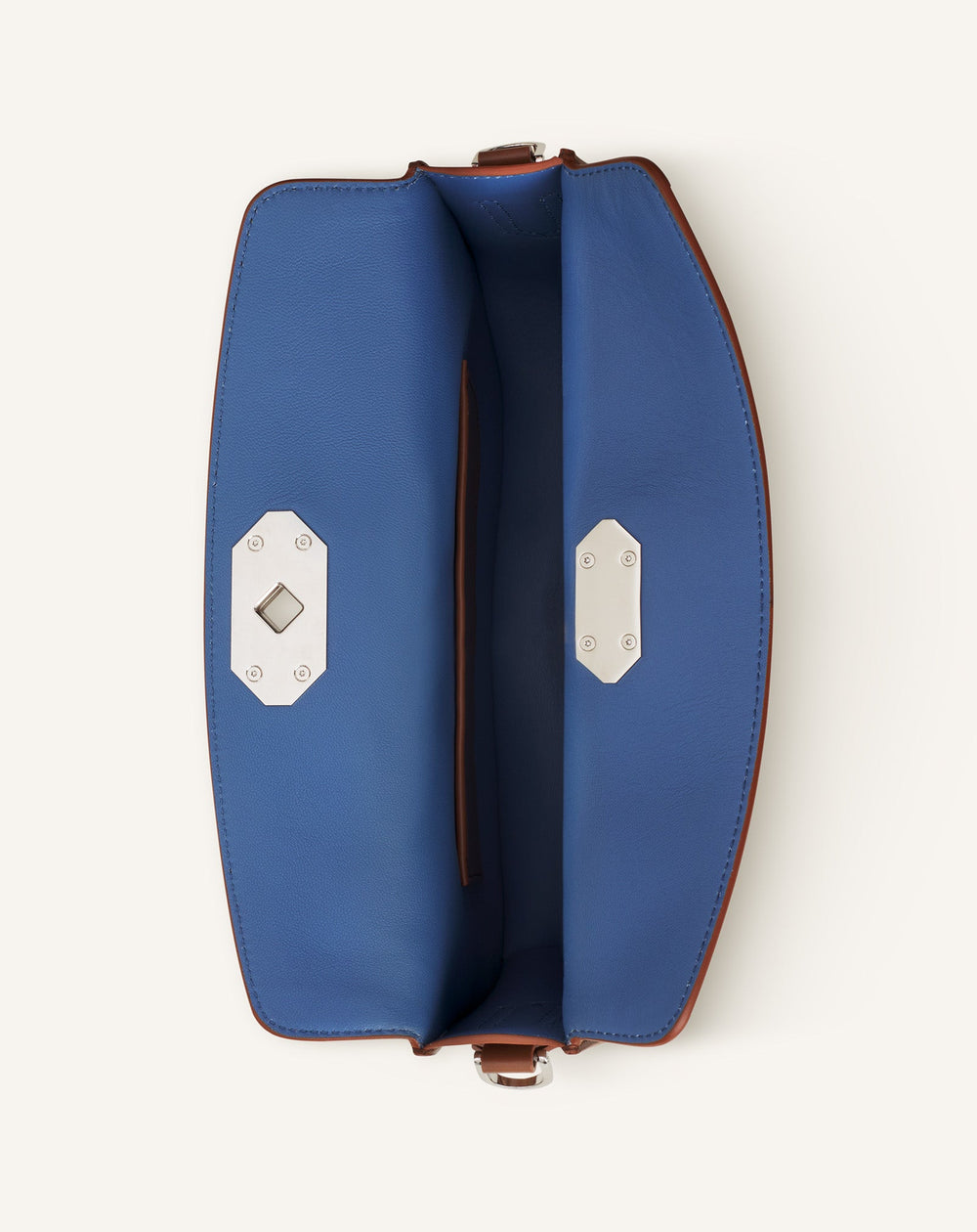Brown Compagnon Asymmetrical Leather Clutch Bag | Lanvin Women