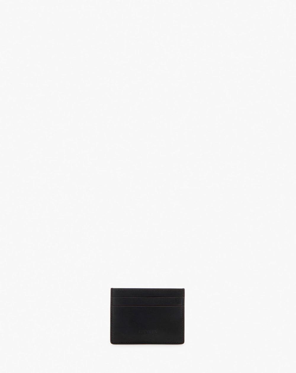Black Lanvin Signature Leather Cardholder | Lanvin Men
