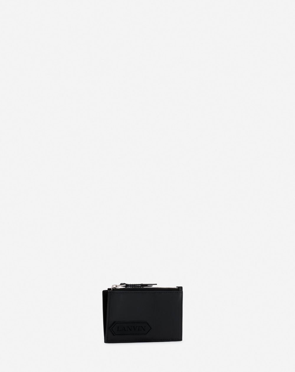 Black Lanvin Signature Leather Cardholder | Lanvin Men