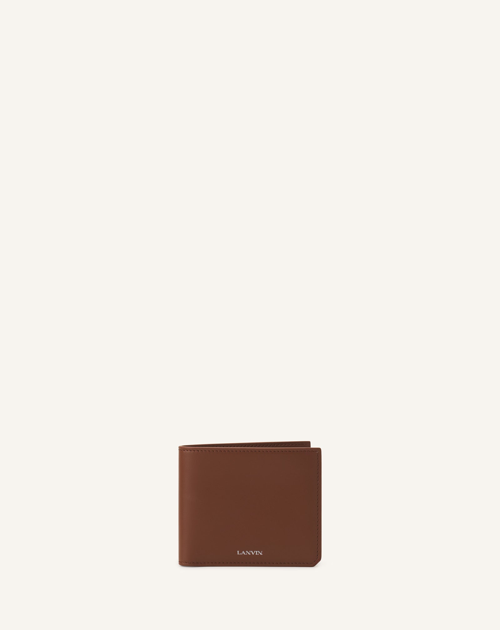 Brown Compagnon Leather Wallet | Lanvin Women