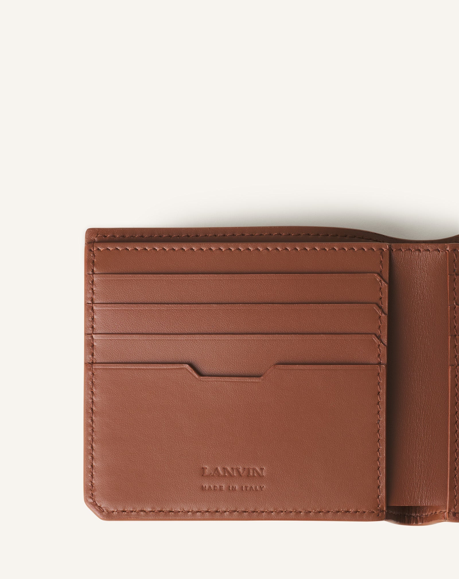 Brown Compagnon Leather Wallet | Lanvin Women