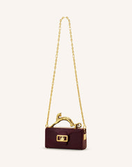 Brown Pencil Cat Nano Patent Leather Bag | Lanvin Women