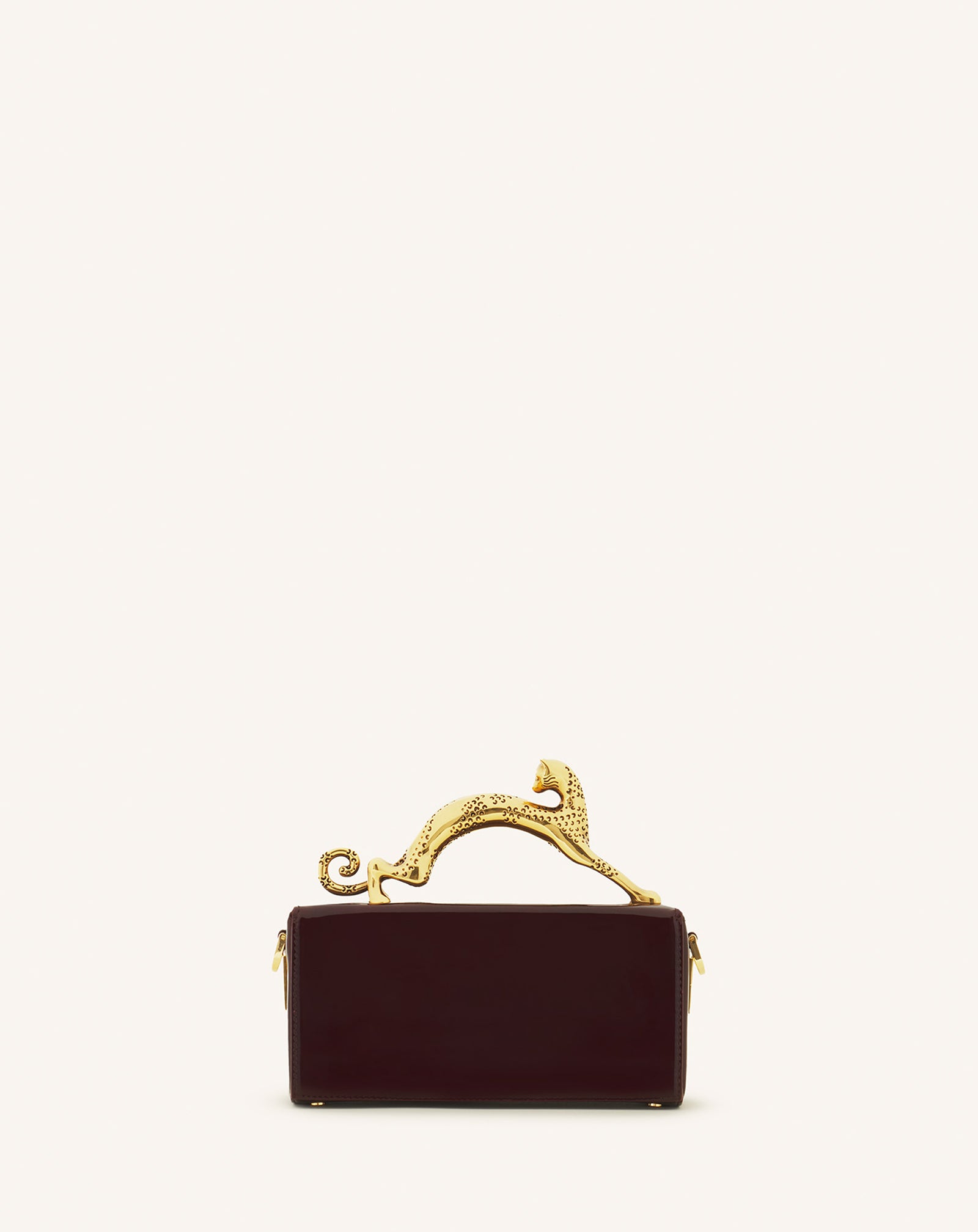 Brown Pencil Cat Nano Patent Leather Bag | Lanvin Women