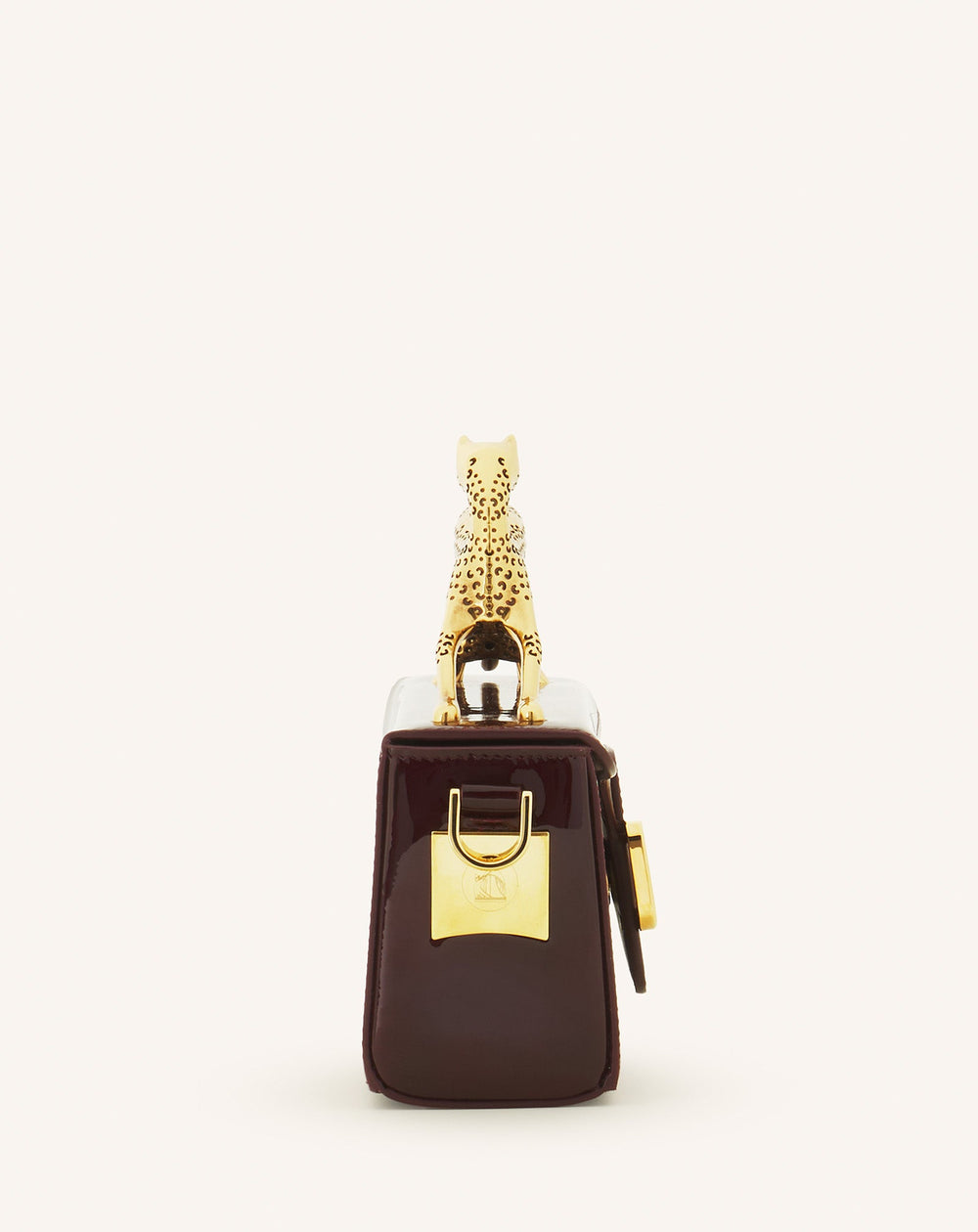 Brown Pencil Cat Nano Patent Leather Bag | Lanvin Women