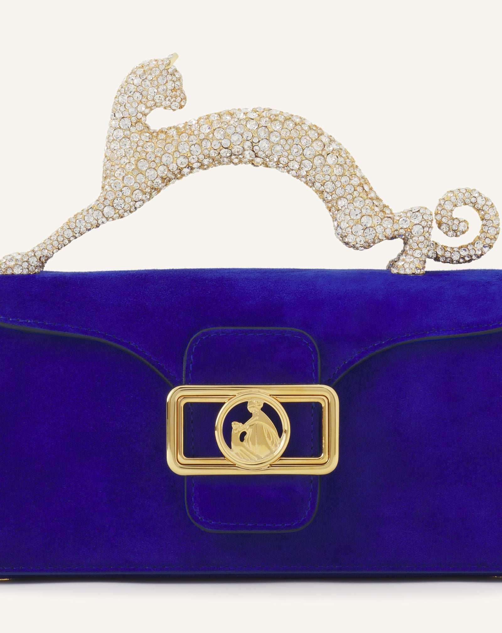Sac Boîte Nano Avec Poignée Chat Blue | Lanvin Women
