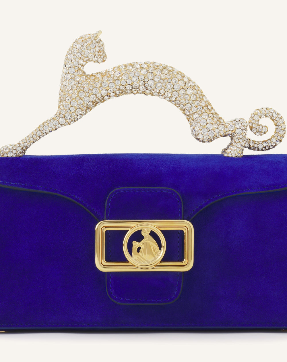 Sac Boîte Nano Avec Poignée Chat Blue | Lanvin Women