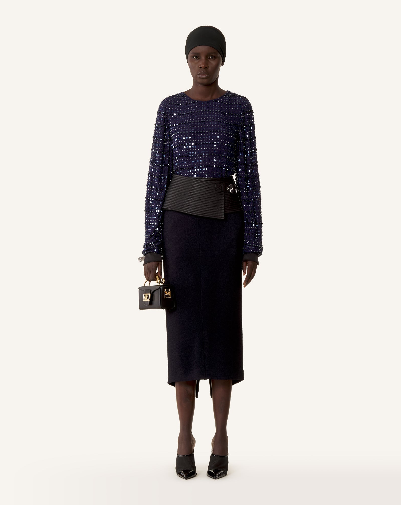 Black Nano Pencil Cat Leather Bag | Lanvin Women