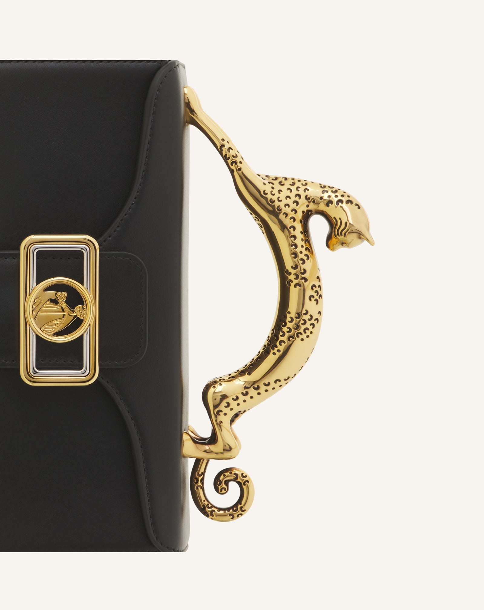 Black Nano Pencil Cat Leather Bag | Lanvin Women