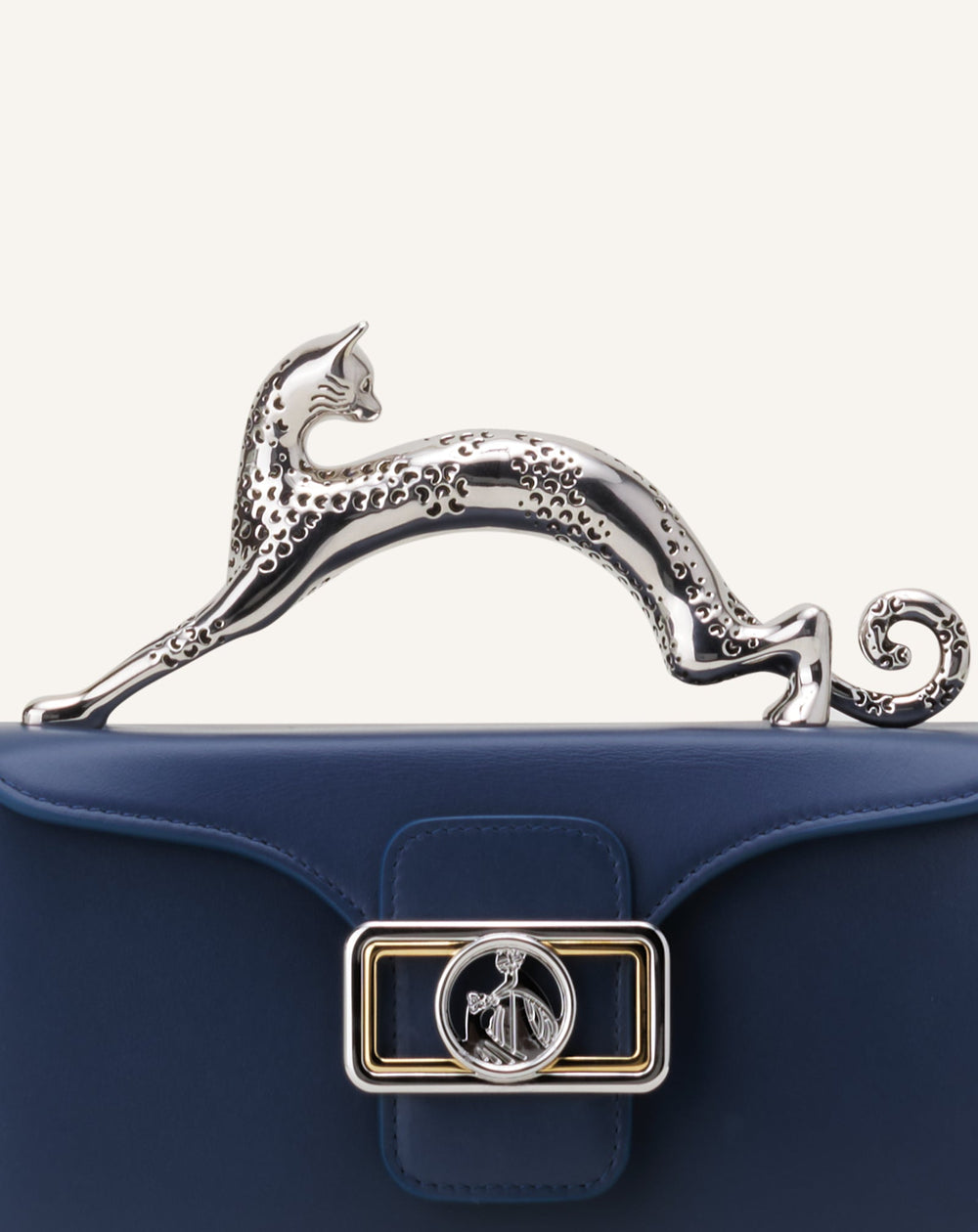 Blue Nano Pencil Cat Leather Bag | Lanvin Women